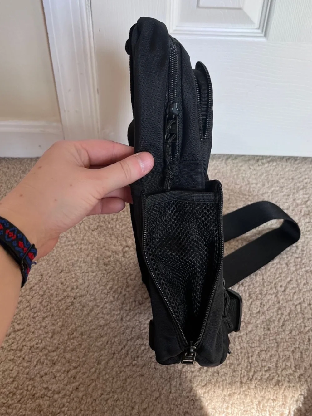 NWOT Adidas Black Utility 4 Sling Bag